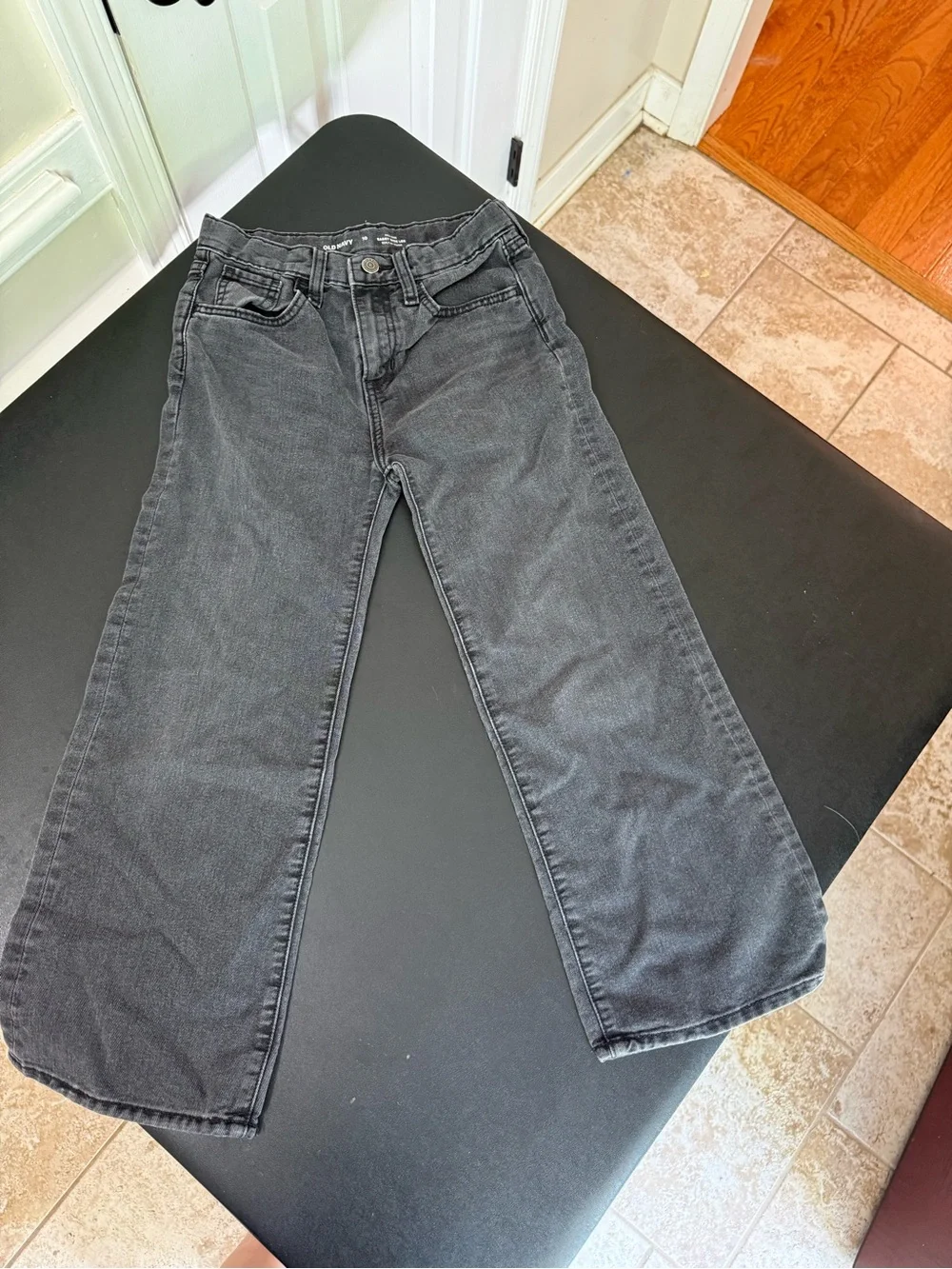 Old Navy Kids Wide-Leg Jeans - Charcoal Black